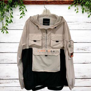 Life Code Progressive Jacket Men's XXL Windbreaker Stone Streetwear Utility Gorp